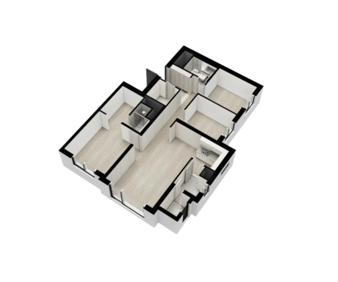 e편한세상 부천 어반스퀘어 74B타입 평면도 및 드레스룸 수납공간