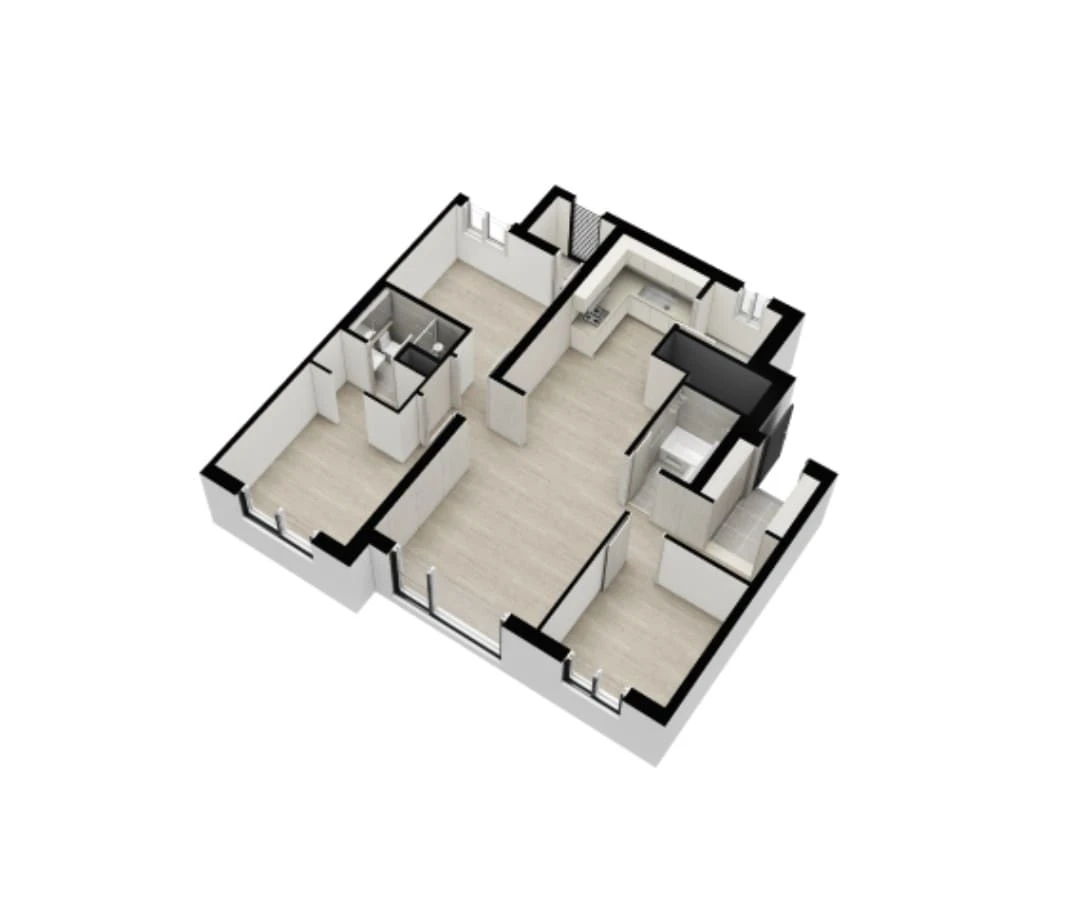 e편한세상 부천 어반스퀘어 74A타입 평면도 4베이 판상형 구조